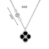 Small Fresh Four-Leaf Clover Necklace – S925 Sterling Silver