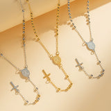 Elegant Divine Rosary Necklace – Timeless Faith & Grace