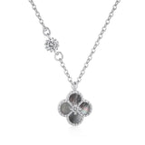 Small Fresh Four-Leaf Clover Necklace – S925 Sterling Silver