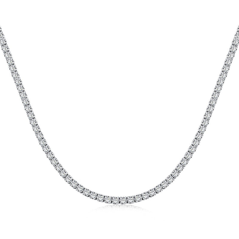 925 Sterling Silver Diamond Necklace – Timeless Sparkle & Elegance