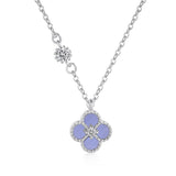 Small Fresh Four-Leaf Clover Necklace – S925 Sterling Silver