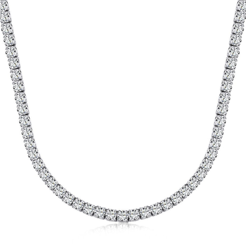 925 Sterling Silver Diamond Necklace – Timeless Sparkle & Elegance