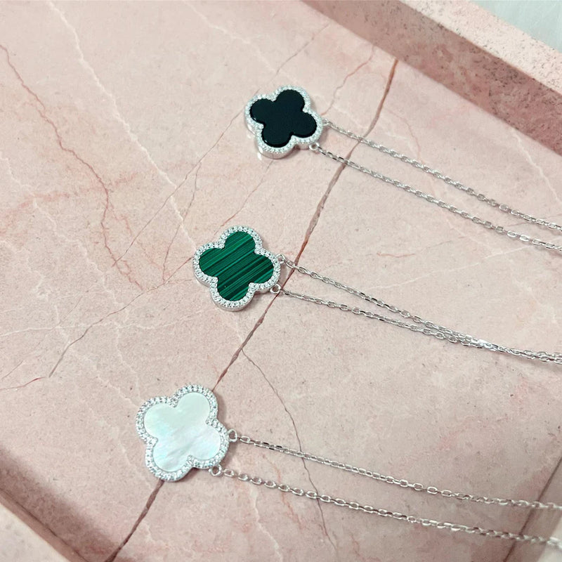 Four-Leaf Clover Necklace – Symbol of Luck & Elegance